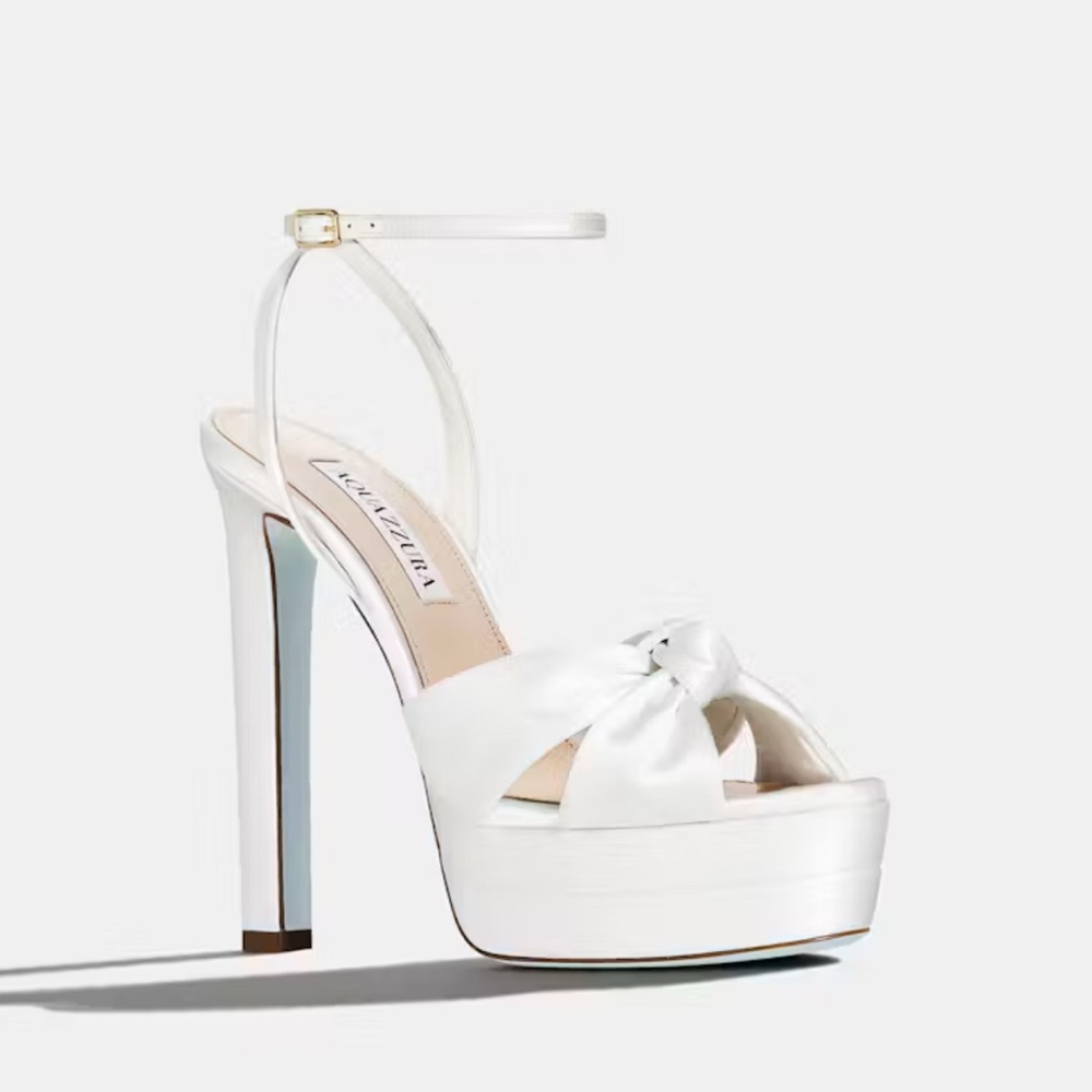 Aquazzura Cupid Bridal Plateau 130